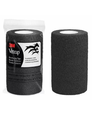 Vetrap Bandaging Wrap (4 X 5 Yd - Black)