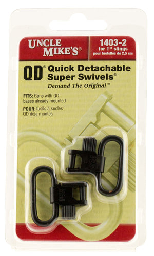 Uncle Mikes 14032 Standard Swivels QD Super Swivel with Tri-Lock 1 Blued Steel
