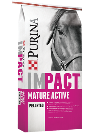 Purina® Impact® Mature Active Pelleted Horse Feed
