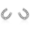 Montana Silversmiths Crystal Clear Stuck on Luck Post Earrings