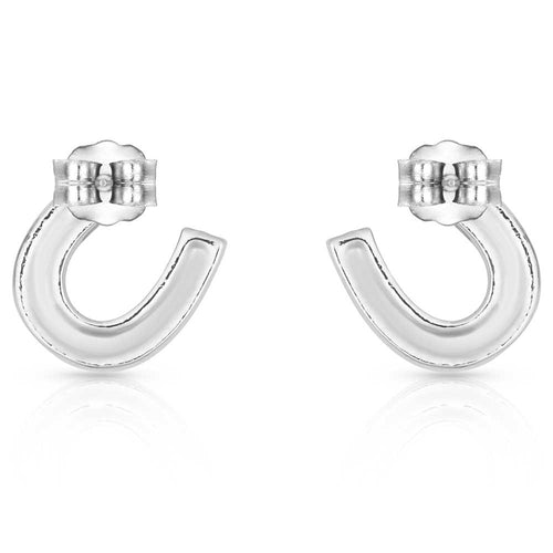 Montana Silversmiths Crystal Clear Stuck on Luck Post Earrings