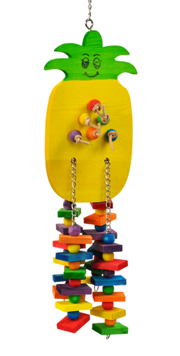 A & E Cage Happy Beaks Pineapple Bird Toy