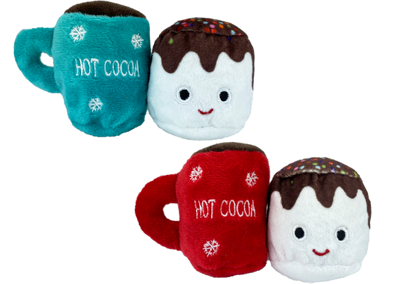 Multipet Hot Cocoa with Marshmallow Cat Toy