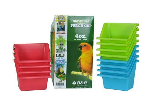 A&E Cage Perch Cups 4oz