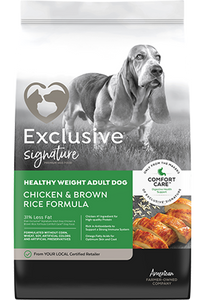 Exclusive® Signature® Healthy Weight Chicken & Brown Rice Formula Dog Food