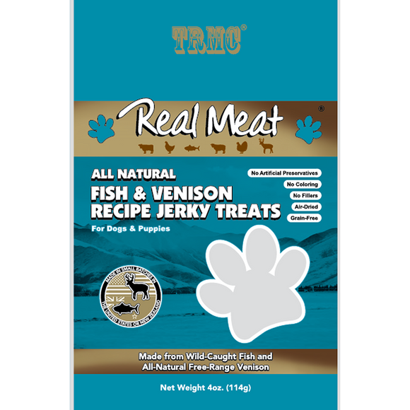 The Real Meat Company Fish & Venison Bites Treats (4 oz)
