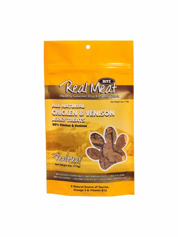 The Real Meat Company Chicken Venison Treats (4 oz)