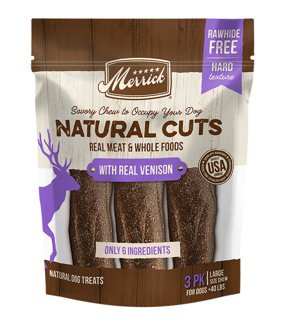 Natural Cuts with Real Venison - For Large Dogs (+40 lbs)